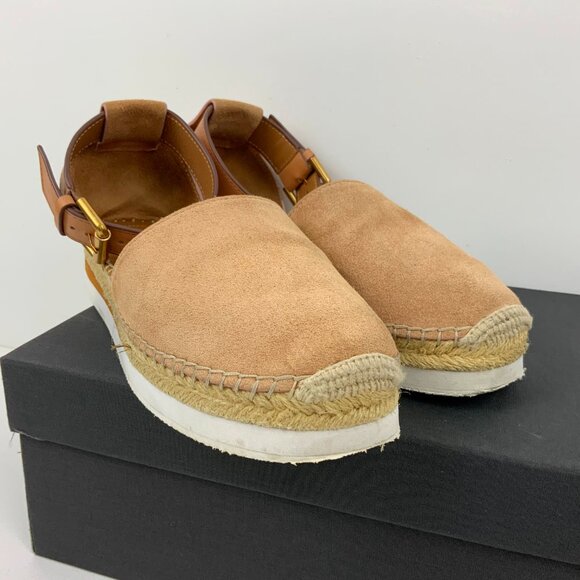 See By Chloe Tan Glyn Espadrilles Sandals Size 8 - Picture 10 of 16